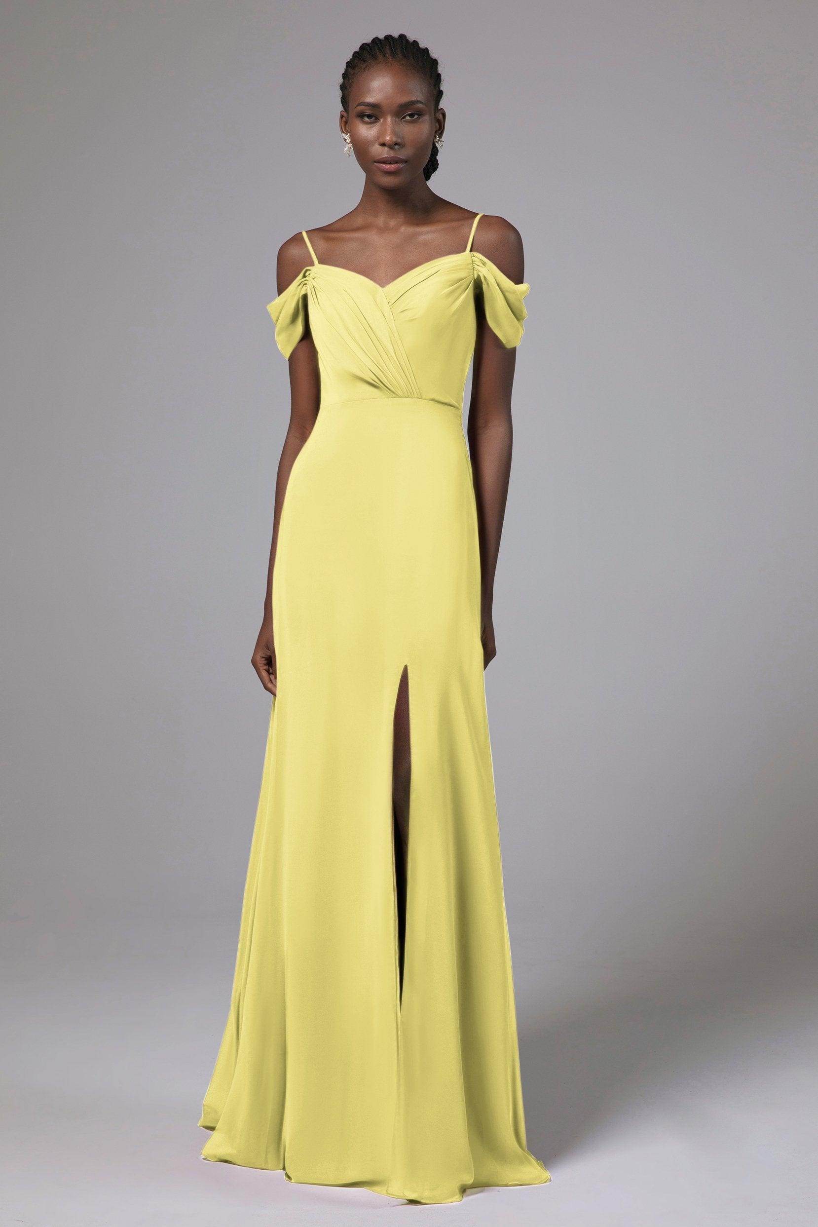 A-Line Floor Length Chiffon Bridesmaid Dress Formal Dresses CB0412 - COCOMELODY